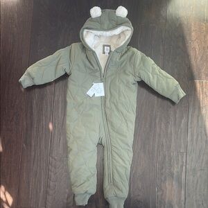 Baby Gap Olive Green Quilted One Piece